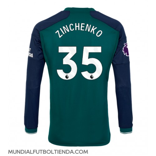 Camiseta Arsenal Oleksandr Zinchenko #35 Tercera Equipación Replica 2023-24 mangas largas